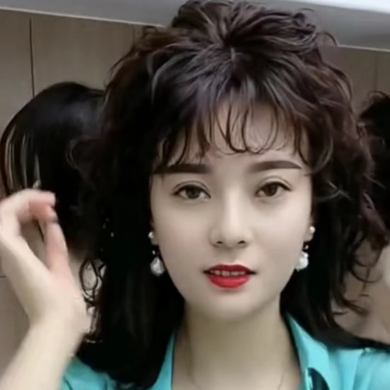 假发女片头顶量蓬松遮白发一片式 假发片中卷 时尚中老年妈妈补发,美发护发/假发,卷发片,淘宝优惠券,粉丝福利购,淘宝优惠卷