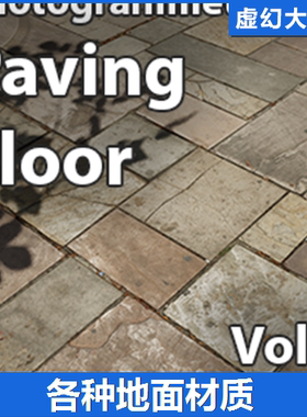 UE5虚幻5 Scanned Materials - Paving Floor Vol. 1 地面材质砖