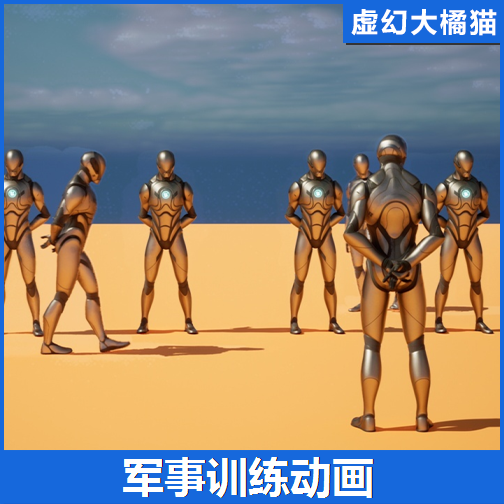 UE5虚幻5 Platoon: Drill Basics 军事训练踏步军训稍息动画包FPS