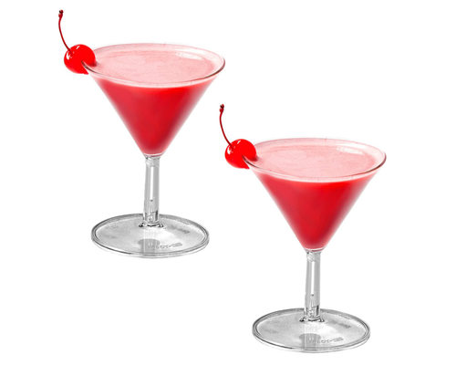 60ML 2OZ一次性鸡尾酒杯迷你酒杯加厚硬塑料试饮杯品尝杯