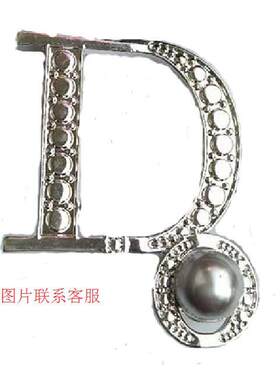 韩版时尚珍珠字母胸针高档大气大