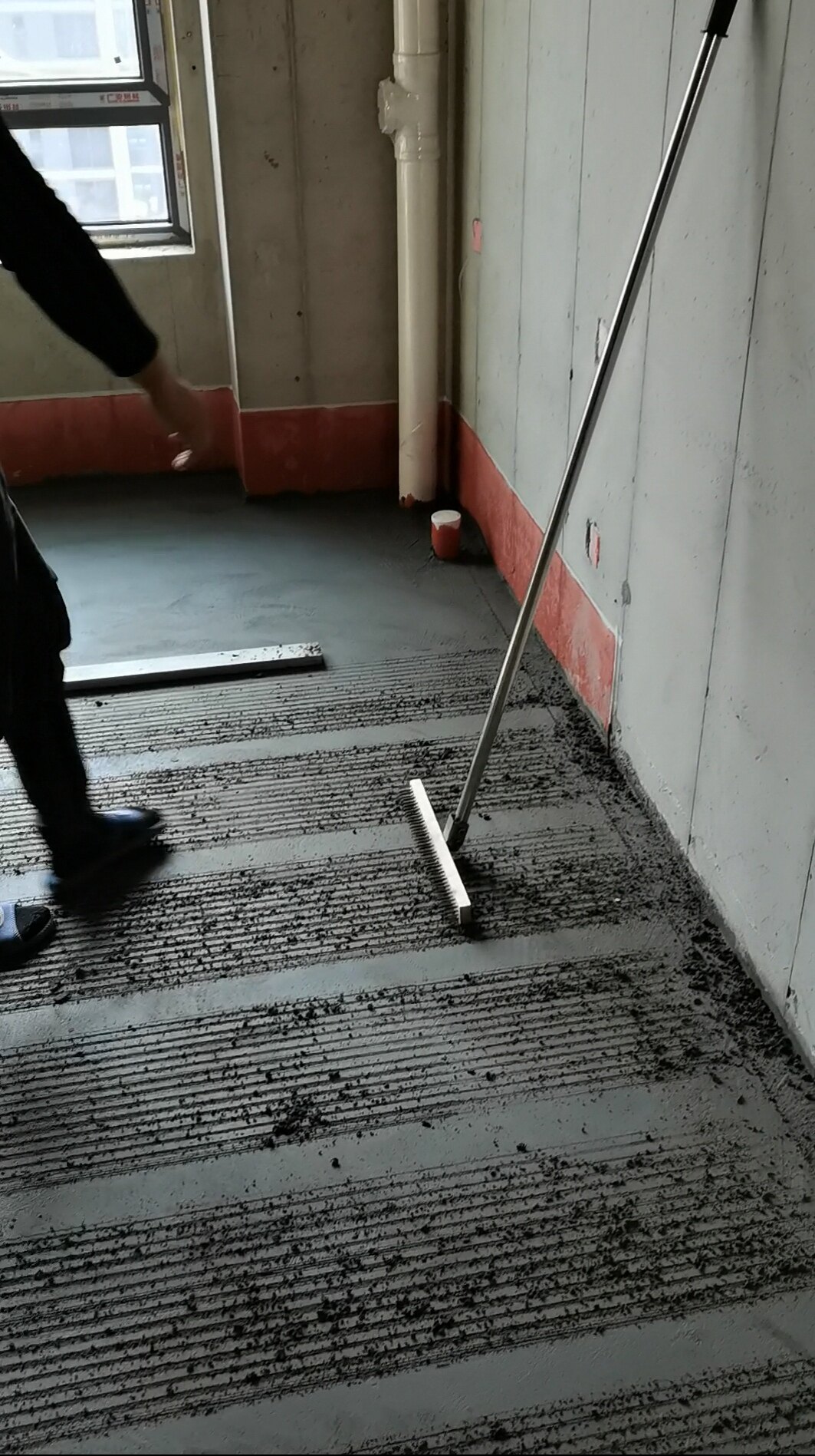 斑马线地坪拉毛刷小靳地坪