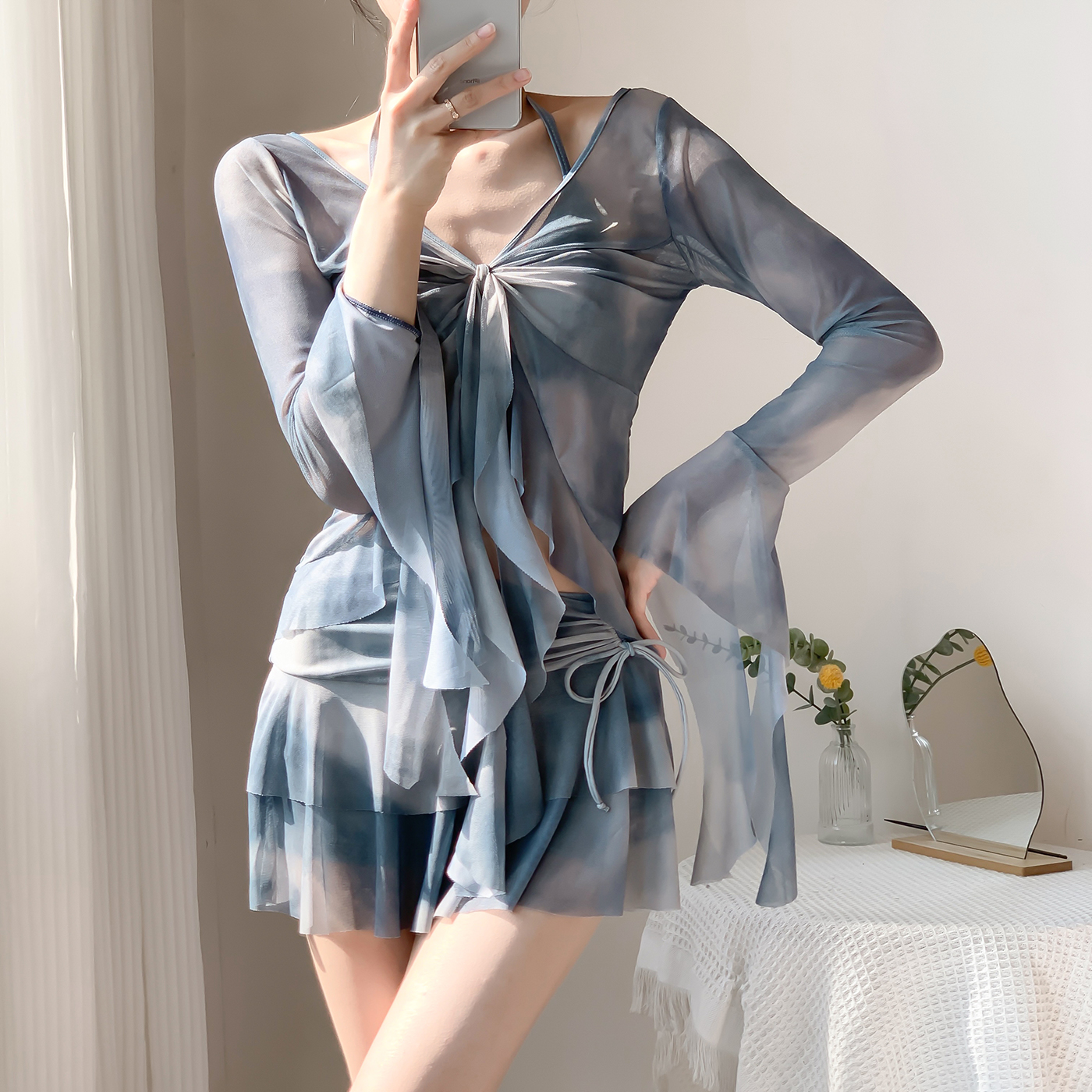 蓝海2025新款绝美性感分体裙式