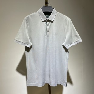 夏季 新款 桑蚕丝短袖 条纹天丝休闲含棉半袖 上衣 T恤男士 D100