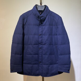 AW87 福利 清! 高品质 毛领 我鸟容男士商务休闲毛呢外套羽绒服