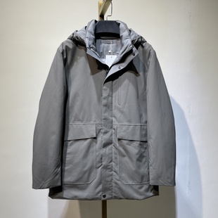 DW69沙家羽绒服男士中长款新款冬季经典商务休闲带帽保暖外套