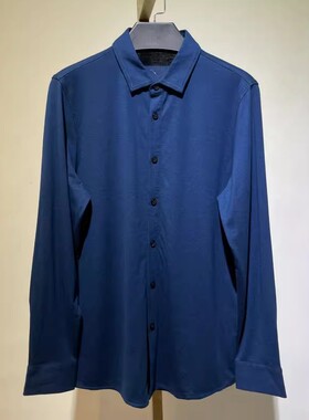 DC45 170码长袖T恤男士秋季时尚纯色中年高端爸爸装翻领POLO衫