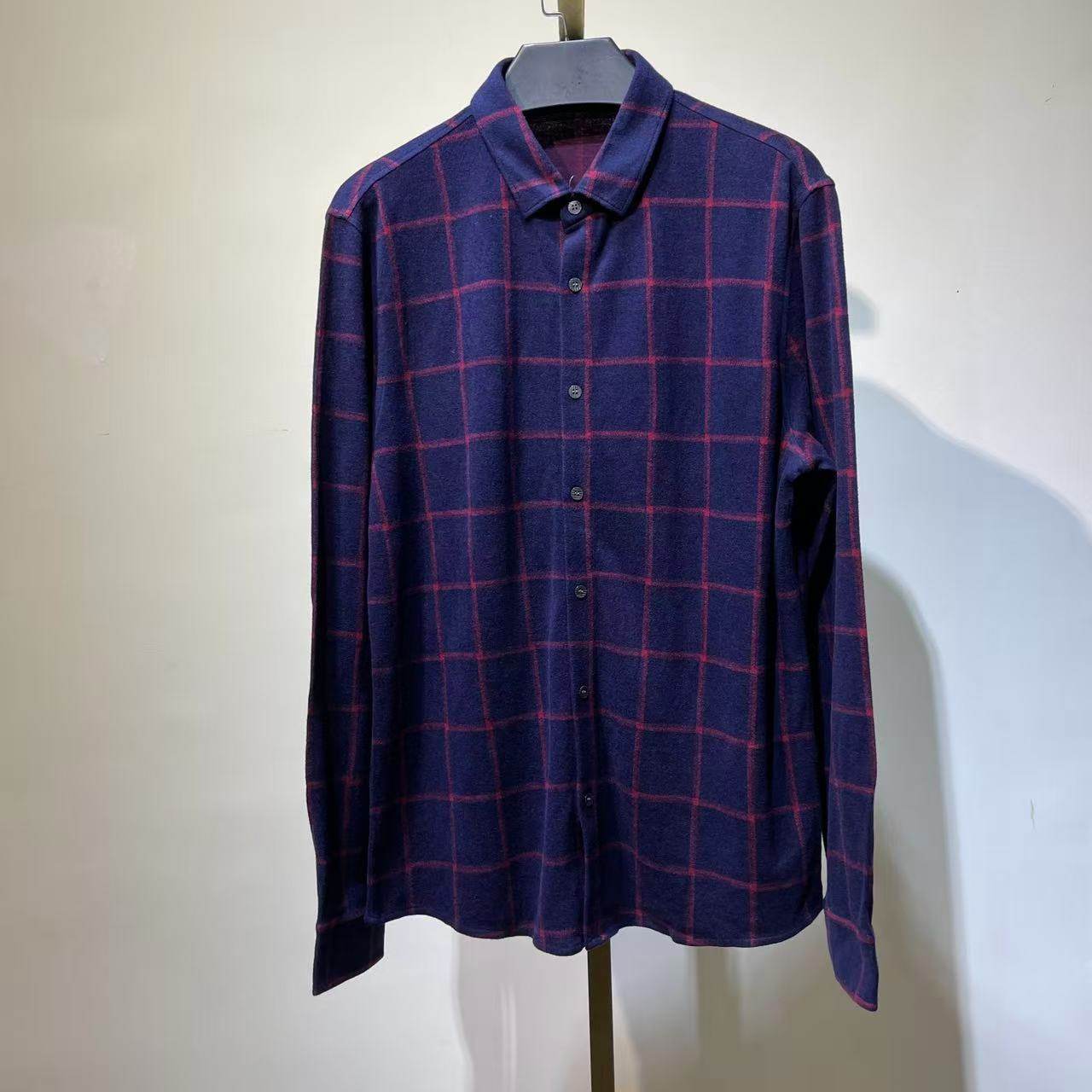 DC511  175码 男士春秋翻领长袖衬衣日常休闲百搭款打底上衣