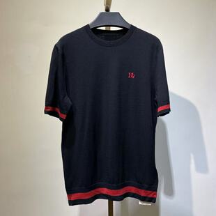 休闲款 CM201 百搭上衣 时尚 针织圆领短袖 男士 春秋薄款