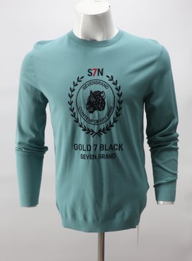 DM460男士针织衫新款弹力打底衫 打底衫春秋商务休闲薄款纯色毛衫