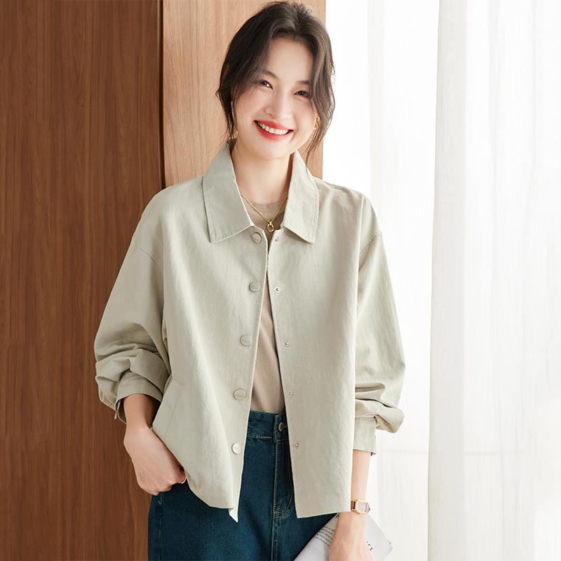 风衣女款2025新款今年流行爆款春秋季英伦风短款外套宽松百搭上衣