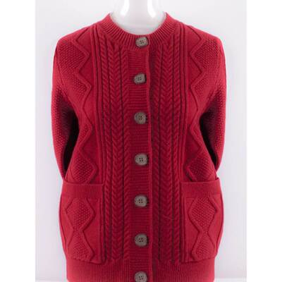 老年女装老太太秋冬奶奶毛衣外套女老人厚衣服妈妈加大码羊毛衫开