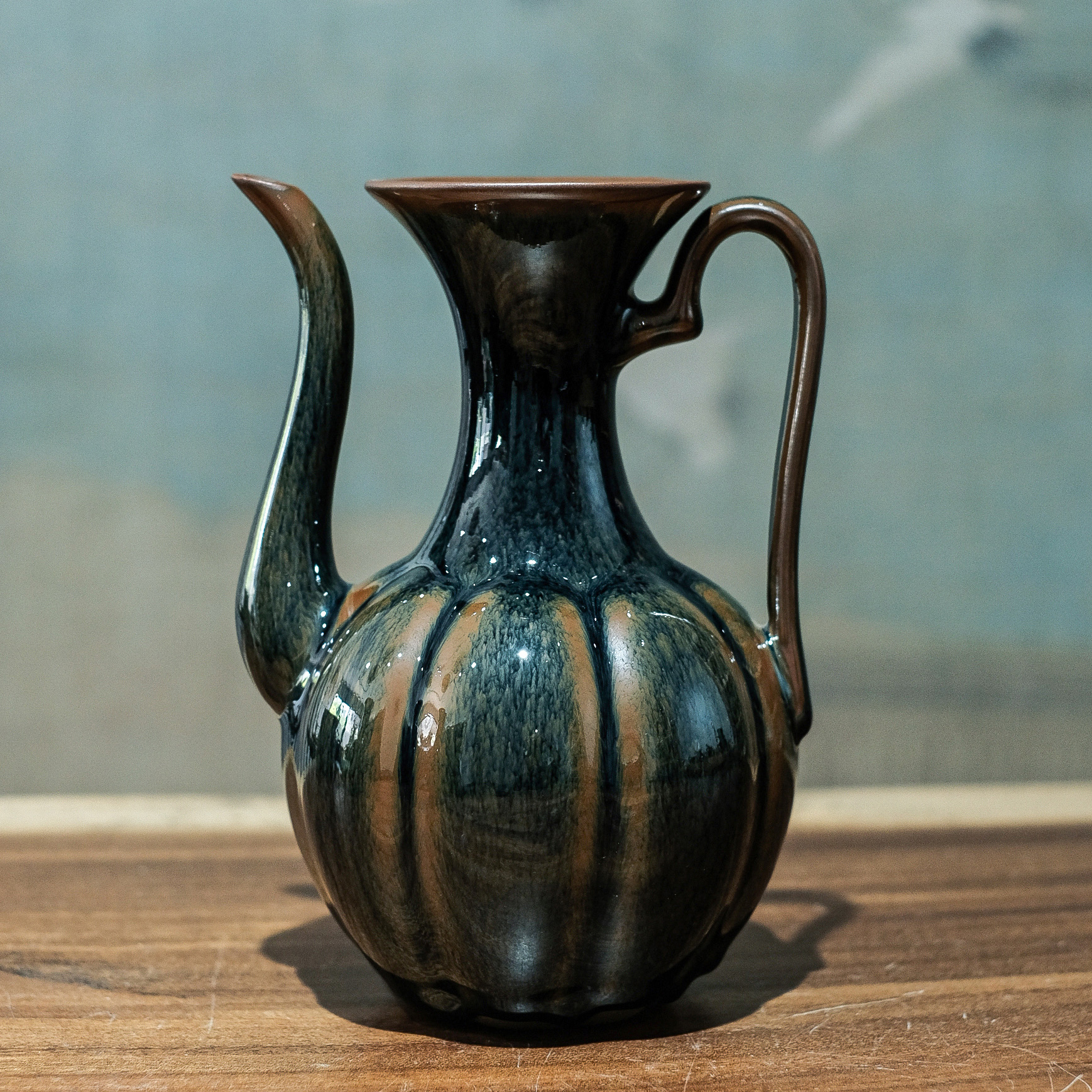 青毫兔毫建盏汤瓶宋研复古