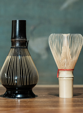 宋研 | 宋式点茶手工宋筅 真数穗老竹紫竹真茶筅抹茶百本立打茶器