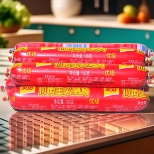 美好川肉王泡面火腿肠100g鸡肉肠便携火锅食材摆摊烧烤商用 包邮