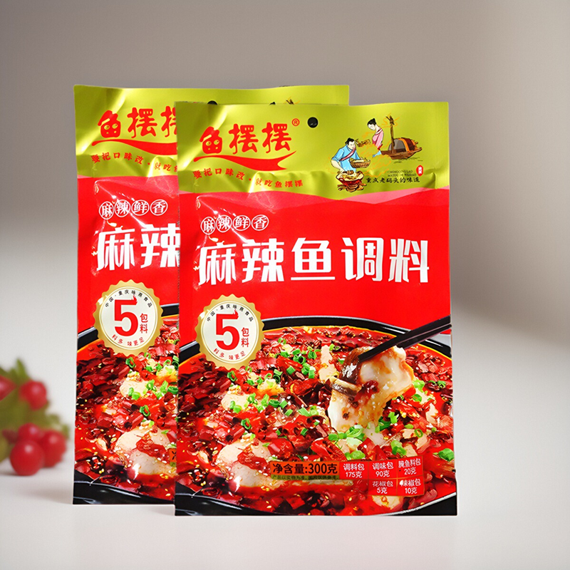 鱼摆摆麻辣鱼调料300g青花椒鱼