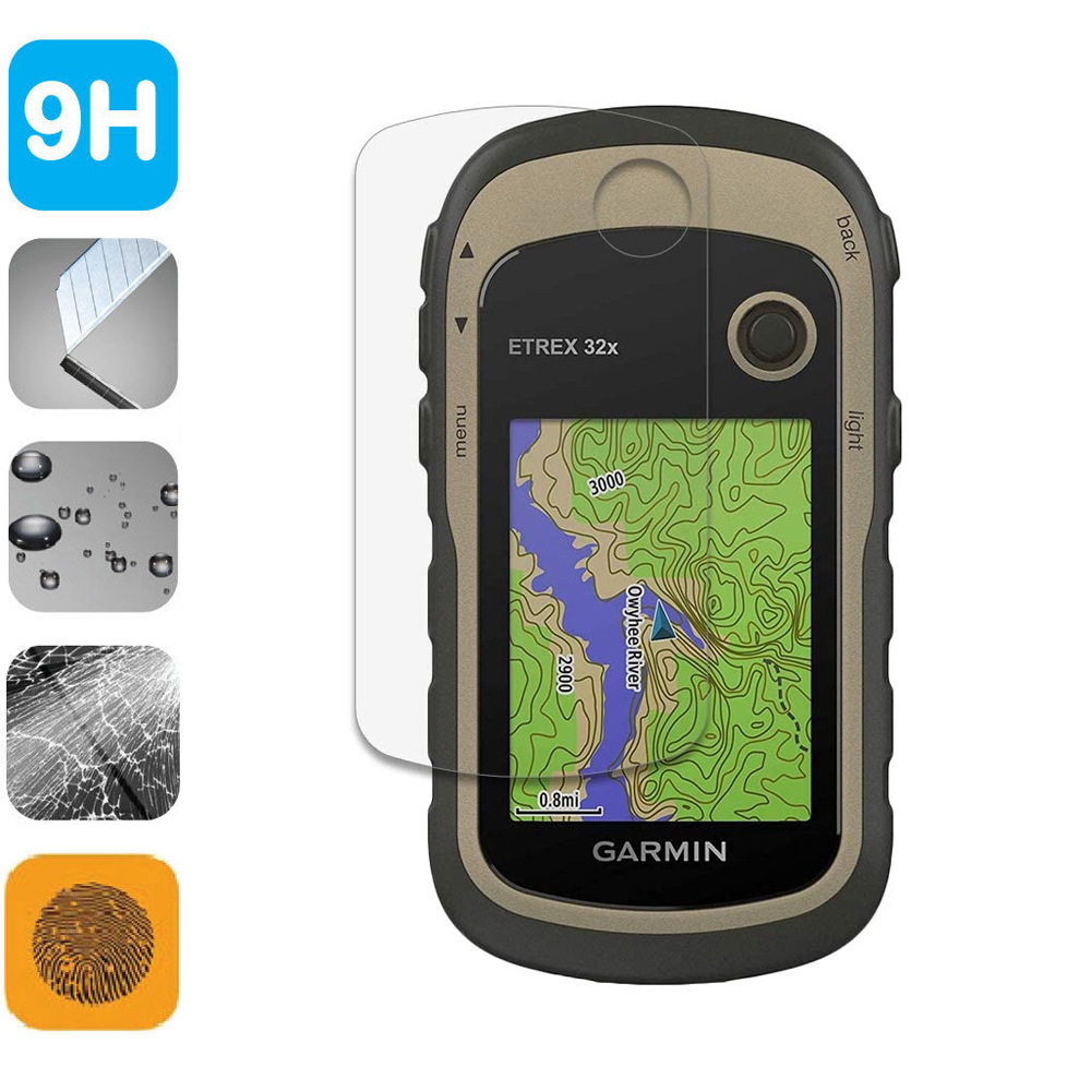 适用Garmin佳明 eTrex 221X 229X 329X 201 201X 309X 20X 32X 22X 30X 钢化膜玻璃膜 屏幕高清保护贴膜 2张