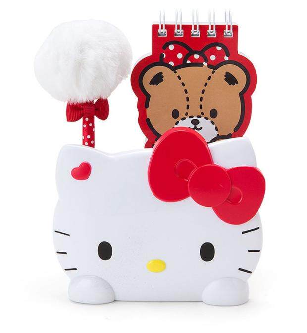 Sanrio三丽鸥HelloKitty凯蒂猫动漫卡通文具套装笔座便签本圆珠笔