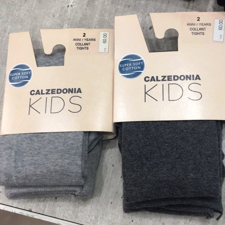 意大利calzedonia 儿童连裤袜 秋冬款纯色全棉袜女童打底裤舞蹈袜
