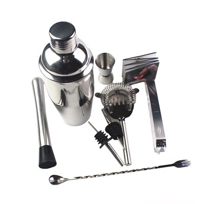 Stainless Steel Bartender Kit Cocktail Shaker Bar Set Profes