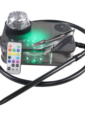 Hookah Set With LED Light Nargile Sheesha Narguile Chicha C