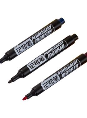 10 Pcs Oily Non-Erasable Waterproof Markers Brush Pen Sketch