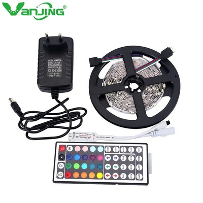 RGB LED Strip 5050 SMD 5M 150LEDS +12V 2A Power Adapter Supp