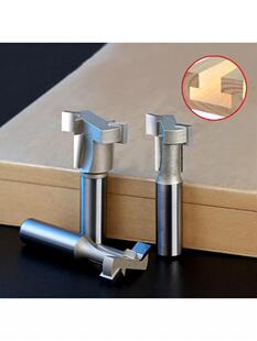 Straight Edge T Type Electric Wood Milling Cutter Solid Carb