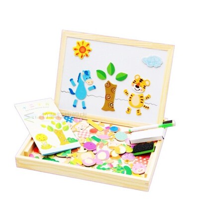 JOYLIVE Multifunctional Wooden Magnetic  Kids Drawing  Table