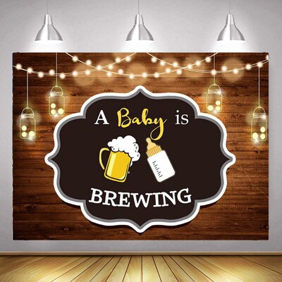 Light String Pacifier Wooden Board Theme Background Baby Pa