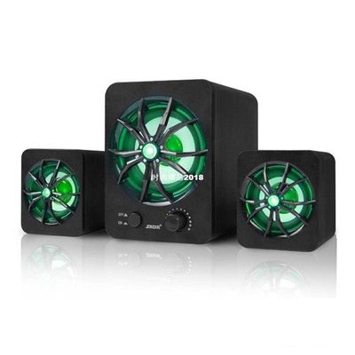 SADA D-207 Computer Speaker With LED Light USB Wired Combina