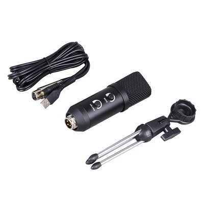 USB Condenser Recording Microphone for Laptops Windows Card