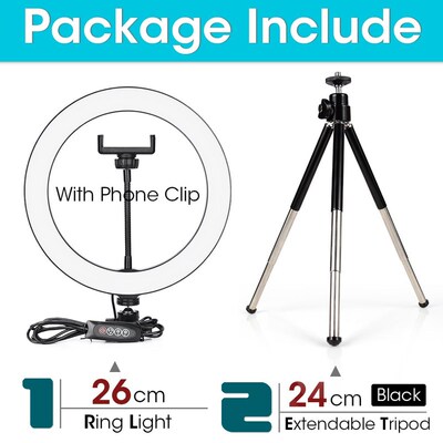 16/26cm Photography Light LED Selfie Flash RingLight Desktop