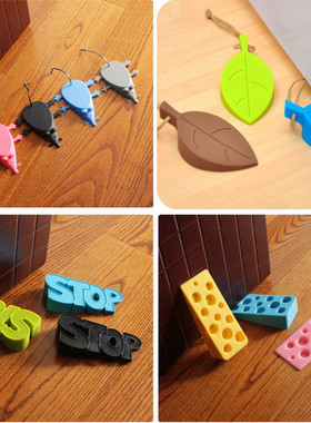 1PCS Cute Cartoon Leaf Style Door Stopper Silicon Doorstop S