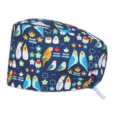 Scrub Caps New Design Parrot Printing Nurse Veterinary Unis