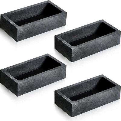 4 Piece 1 KG Graphite Ingot Mould Casting Ingot Crucible Mou