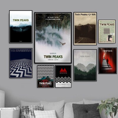 Twin Peaks TV Series Shows Classic Movie Anime Poster And P