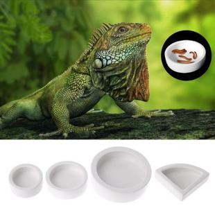 Ceramics Reptile Feeder Water Food Dish Feeding Bowl Turtle
