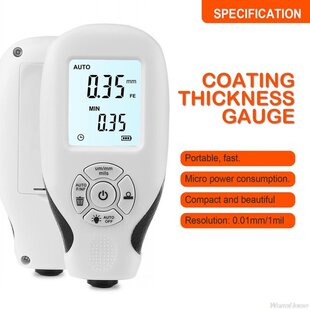 HW300 Digital Coating Thickness Gauge 0.01mm 1mil Thickness