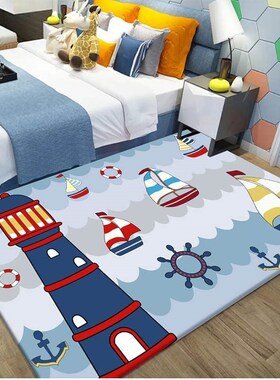 Cute Cartoon Children Carpet bedside rug Creative floor mat