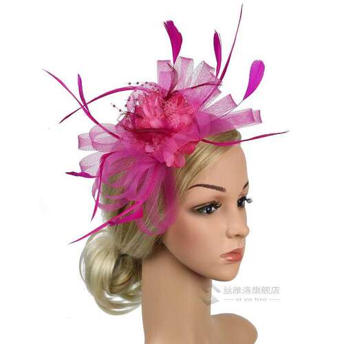 Wo's Sinamay Fascinator Cocktail Party Hat Wedding Churc