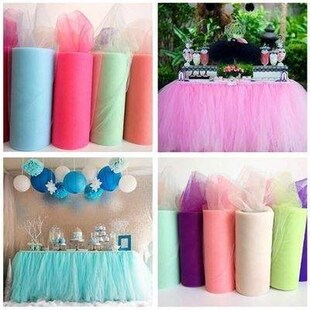 22mX15cm Organza Table Runners Wedding Decoration