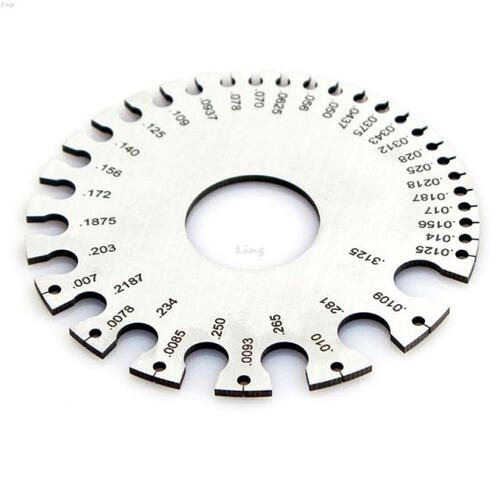 Stainless Steel 0-36 Round AWG SWG Wire Gauge Thickness Meas