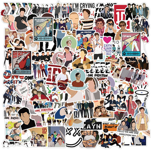 Direction Band Guitar 100PCS Lug DIY One Laptop Stickers