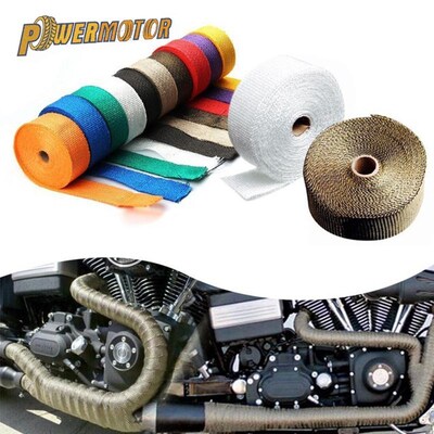 Exhaust-Tape Fiberglass Heat-Wrap Motorcycle for with Stainl