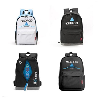 High Quality Anime Game Detroit Become Human Cosplay Backpa