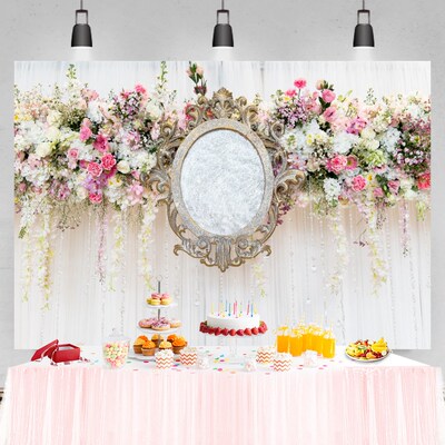 Wedding Backgrounds For Photography Flowers Tassel Stage Ro