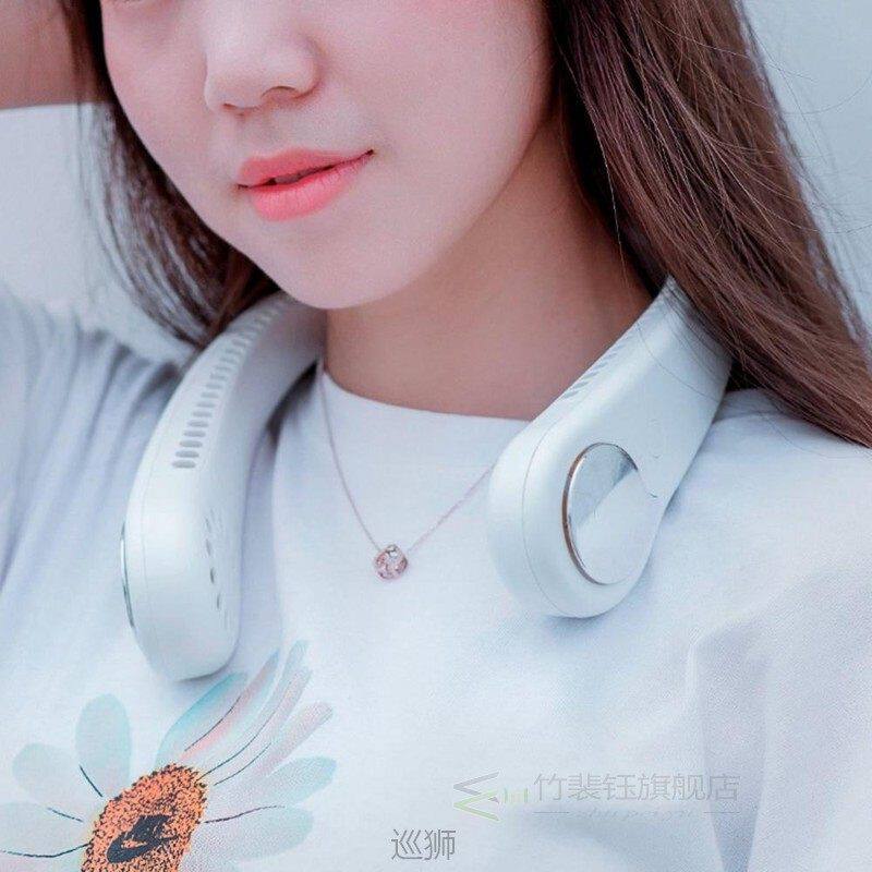 summer air cooler hanging neck fan with usb rechargeable por