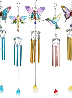 Metal Wind Chime Bell Hanging Butterfly Windchimes Ornament