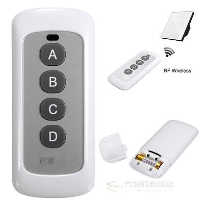 433MHz ABS Remote Controller For 1/2/3/4Way 220V Wireless Sm